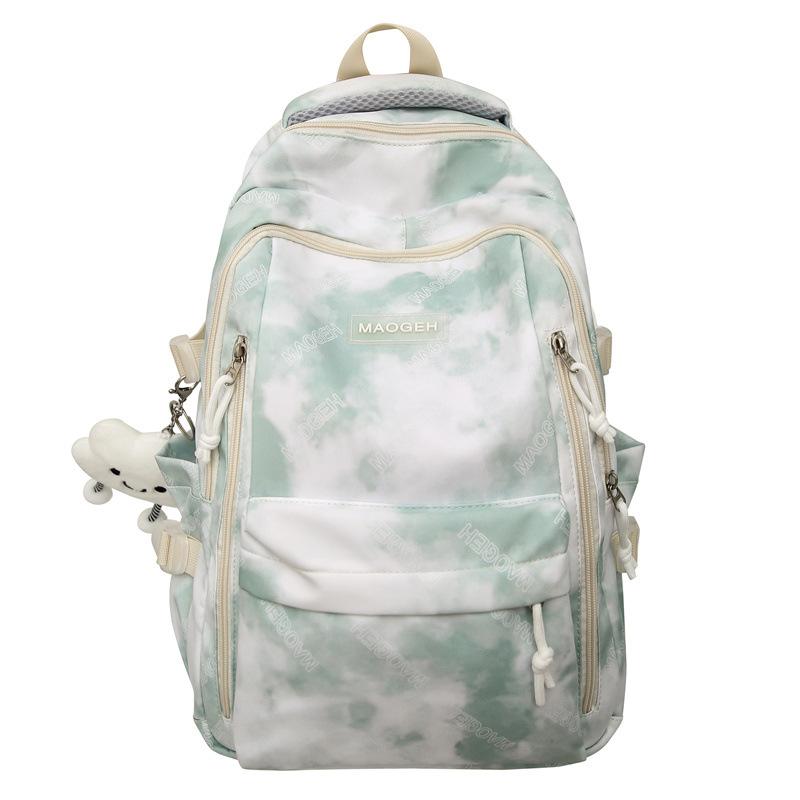 Tie-Dye Print Backpack Boys Girls Schoolbag Large Capacity Backpack