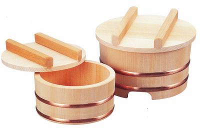 Koyanagi Sangyo Japanese-made Chirashi Rice Bowl (Kiso Sawara Wood), 18cm Diameter (approx. 3 Go), 60032