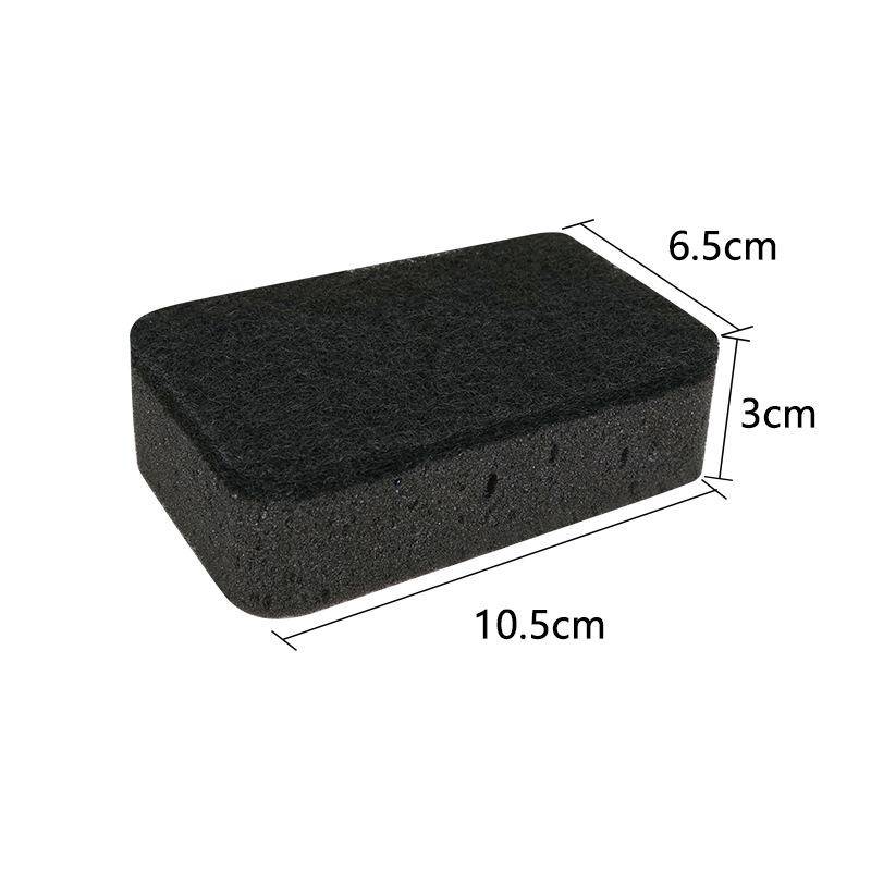 Black Double-Layer Algae Sponge Dishwashing Brush - Kitchen Scrubber and Pot Cleaner Bulk