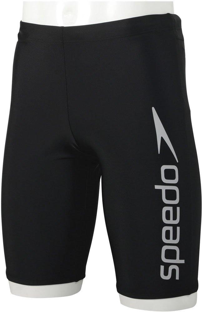 

Speedo Fitness Swimwear Spats Regular Size SD85S63 L Men s Black/Silver
