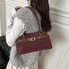 Fashion Simple Top Handle Bag Comfortable and Versatile Texture Shoulder Bag Women Solid Color Retro Korean Style Commuter Bag