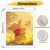 Disney Winnie the Pooh oil painting painting art cute bear butterfly handmade diy painting home decoration gift