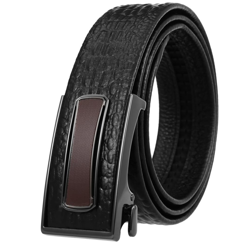 Ceinture tendance en cuir de vachette pleine fleur, boucle intérieure ceinture homme Ly36-23018-5