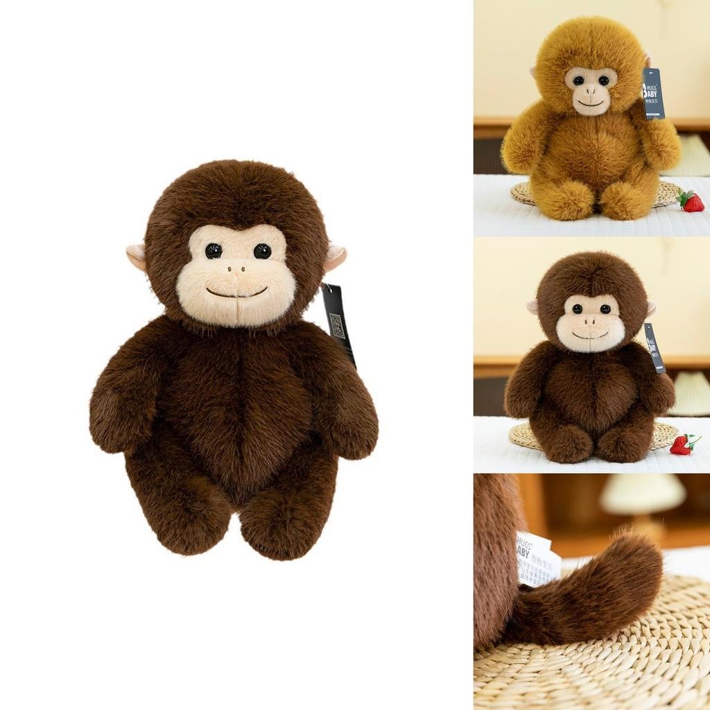 Adorable New Plush Zoo Monkey Doll Soft Stuffed Animal Toy For Girls Birthday Gift