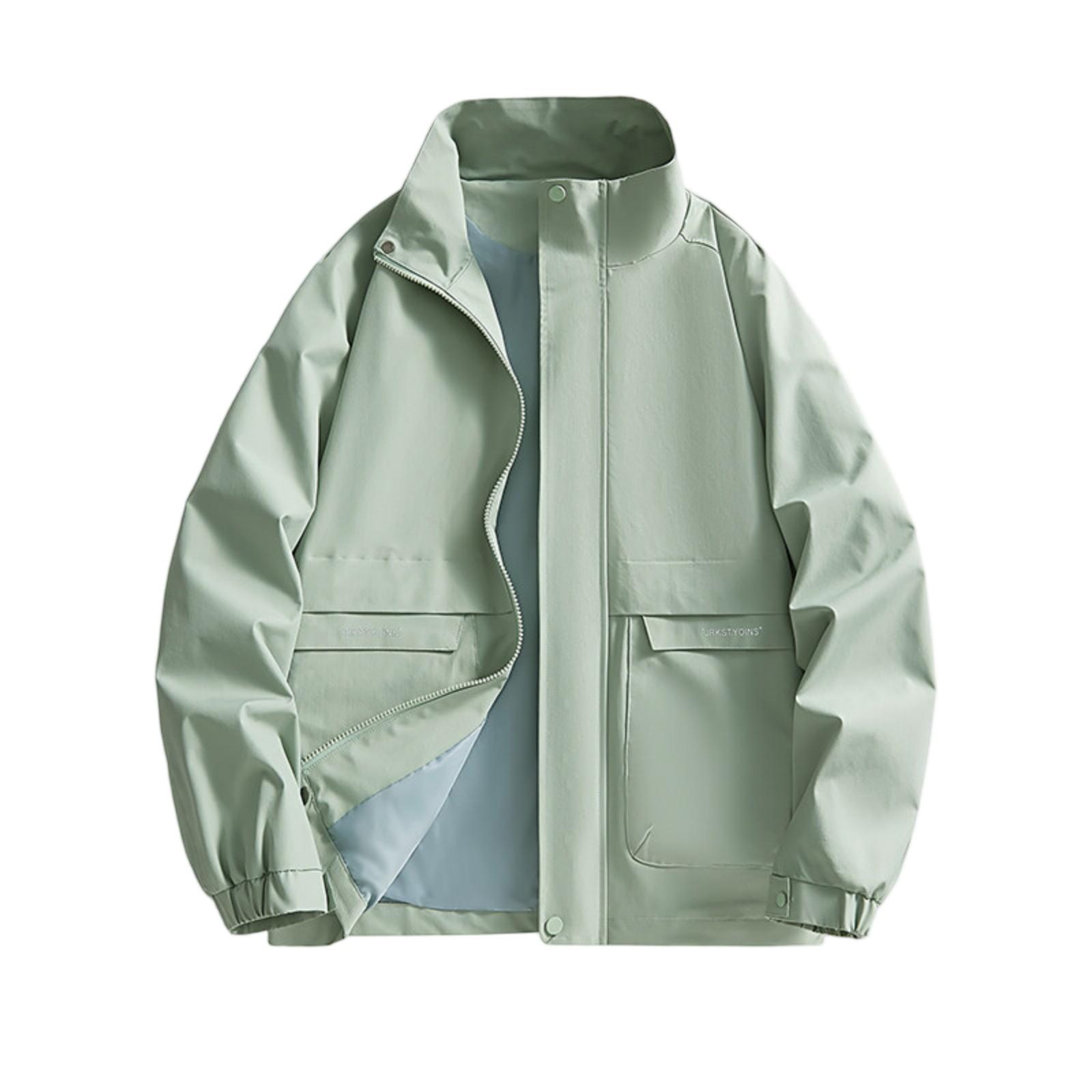 

Новое повседневное пальто на молнии, свободный воротник, куртка с большим карманом, большой размер, модное, для отдыха, для спорта на открытом воздухе XL