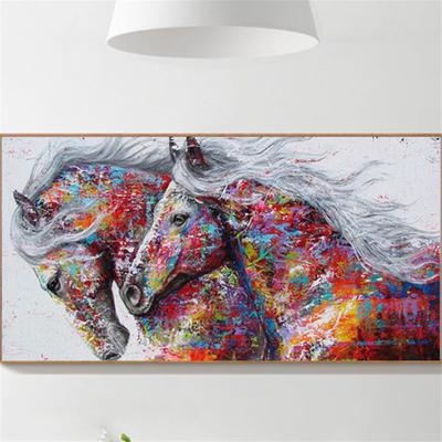 Full 5D Diy Diamond Painting Elegant Color Horse Embroidery Cross Stitch Home Decor Handmade Gift