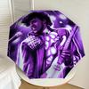 1pc Purple Guitarist Prince Automatic Folding Umbrella, Portable Collapsible Design, Casual Outdoor Accessory L1202026