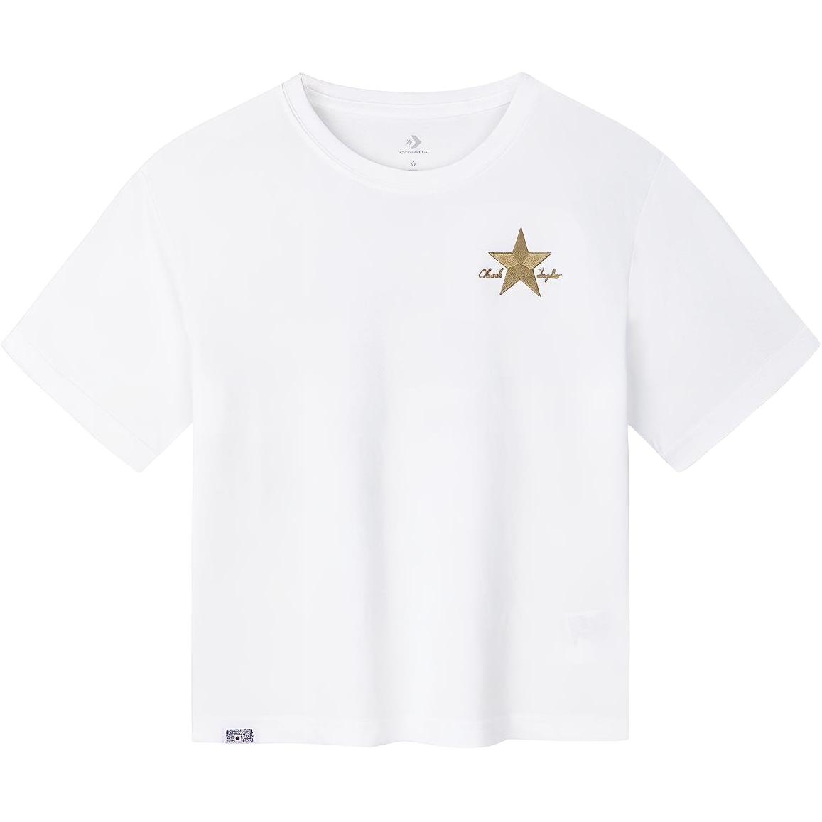 Converse T Shirt Pure White Kids CV2422041GS-001 L