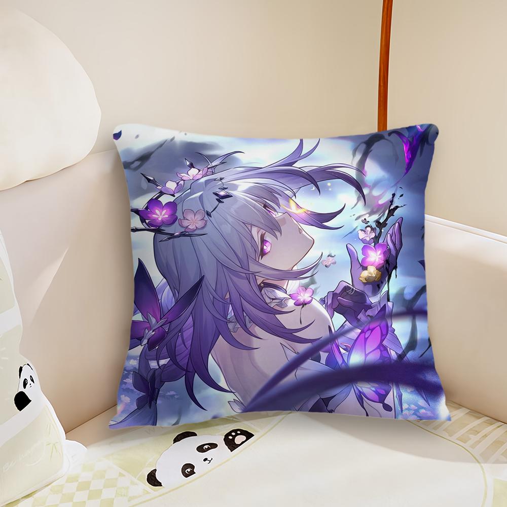 Castorice Game Honkai Star Rail Cushion Cover Cushion Room Bedroom Headboard Sofa Living Backrest Nap Time Pillow Case