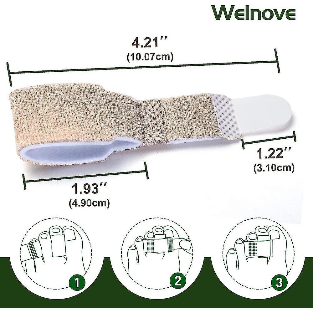 6-pack Of Hammer Toe Straighteners For Straightening Hammer Toes, Broken Toes, Crooked Toes And Overlapping Toes