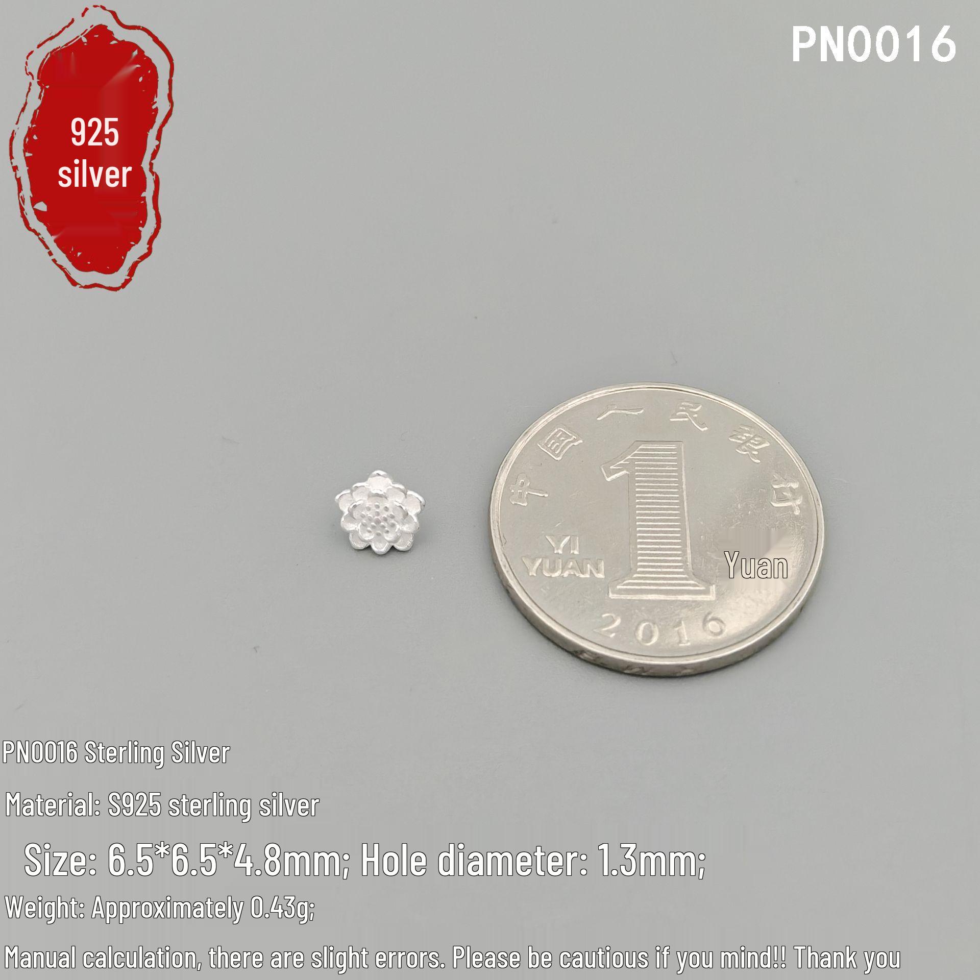 S925 Sterling Silver Lotus Flower Bracelet Beads - Handmade Retro Spacer Beads & Accessories