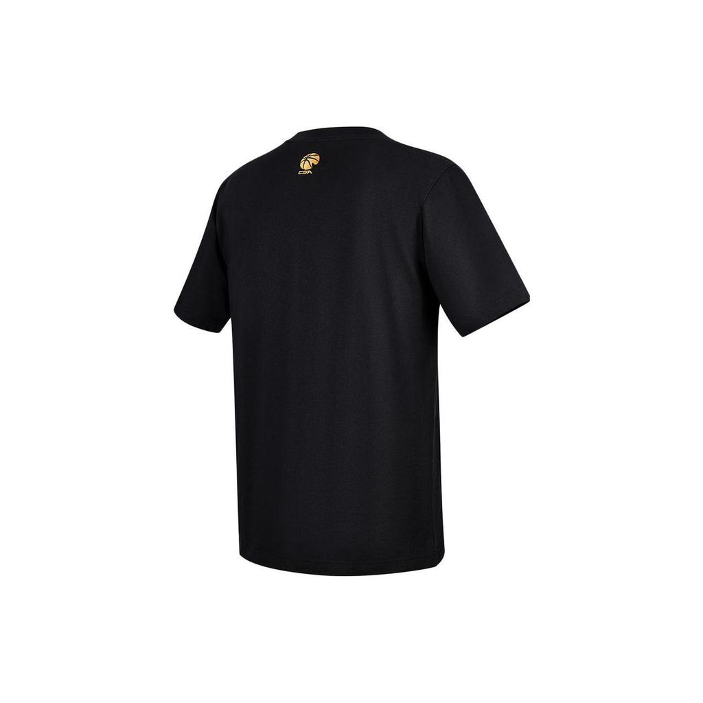 Li Ning CBA Collection T Shirt Unisex Black ATST869-1