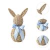 Gewebtes Osterhasen-Ornament Niedliche Bastelarbeit Geschenk Dekorative Tischdekoration für