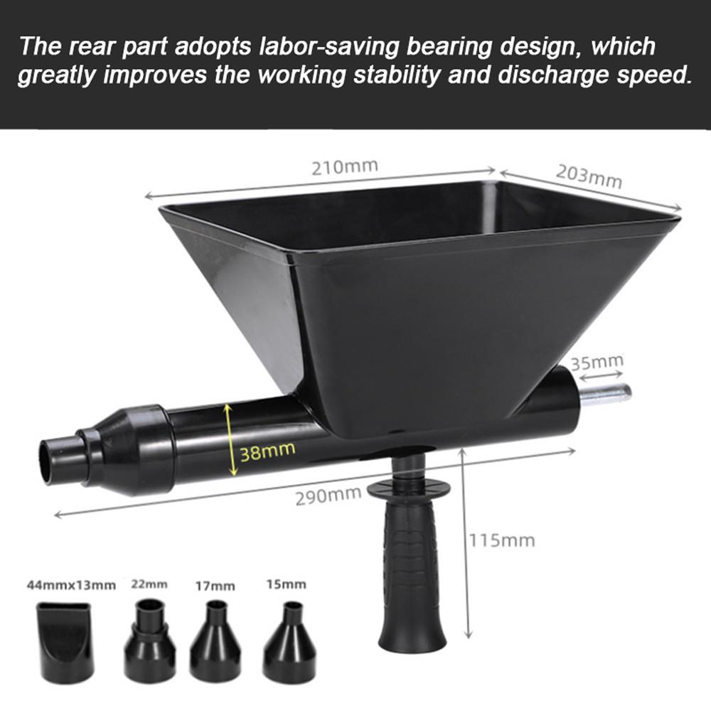 Electric Caulking Machine Door Window Grouting Device Mortar Automatic Filler Electric Drill Joint Black