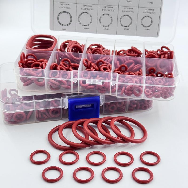 Silicone O Ring Assortment Set 351Pcs Heat Resistant Waterproof Sealer for Car Auto Repair Work