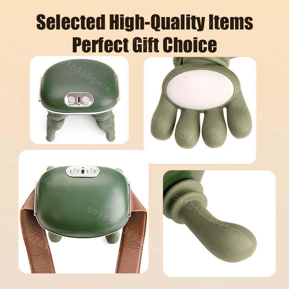 Neck Massager Finger Pressure Shiatsu Neck Back and Shoulder Massager Electric Kneading Neck Deep Massage Muscle Relax