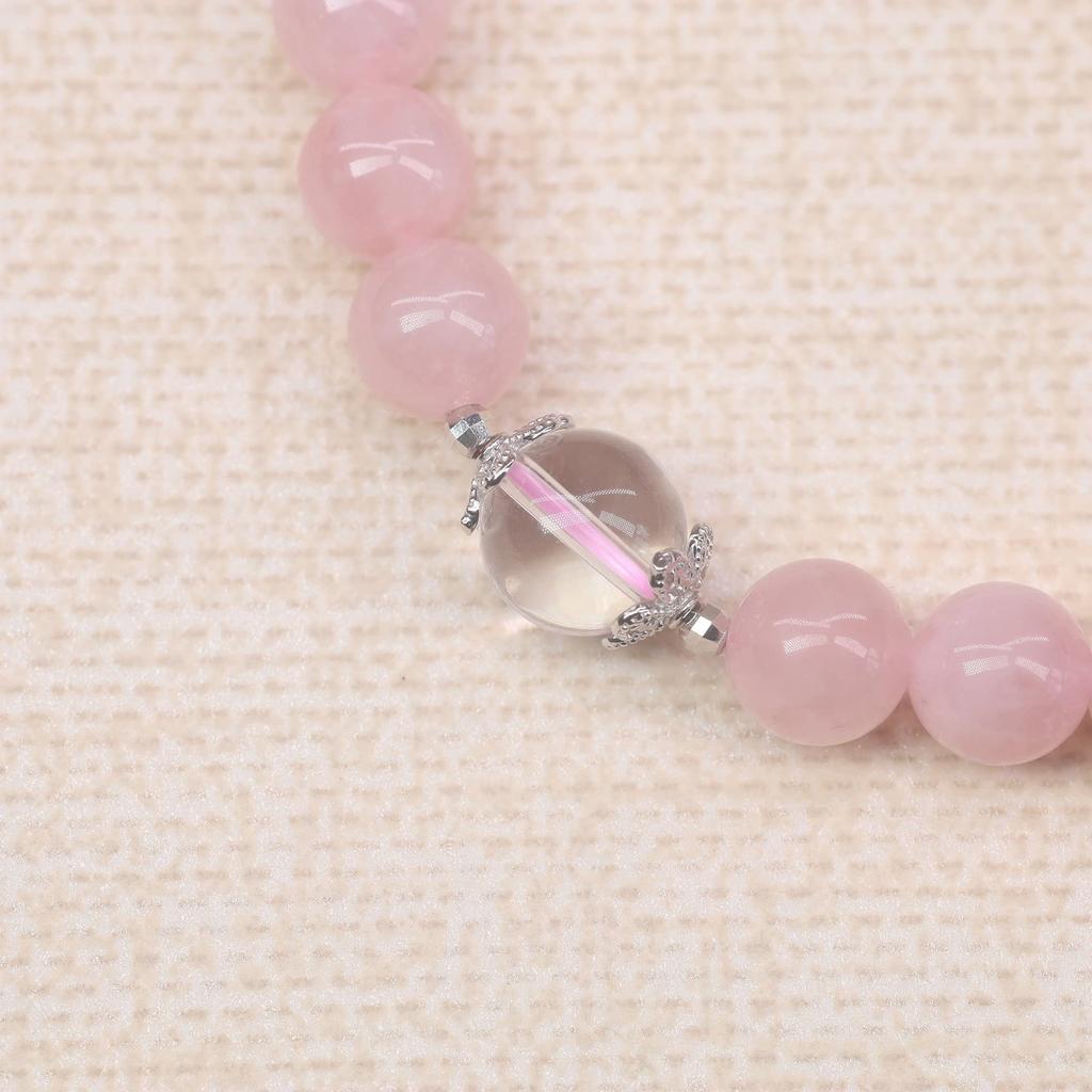 Rose Quartz Crystal Love Fulfillment Bracelet for Women [COAI]