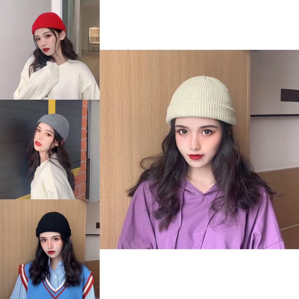 Chic Unisex Knit Beanie Winter Soft Cotton Hat Warm Round Top Design