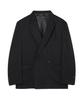 Prairie Big Daddy Fit One-Button Double Blazer (Black)