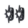 Orstarry S925 Silver Earring Vintage Style Carved Vine Black Zircon Hoop Earring For Women Birthday Gift Silver Jewelry