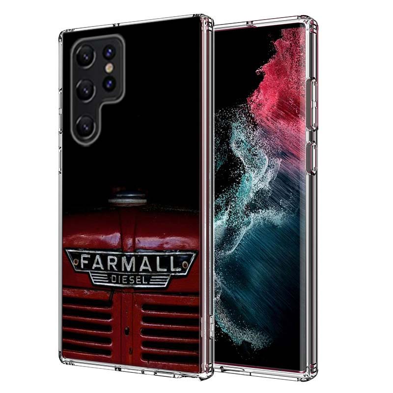 Tractor Farm Capa Phone Case For Samsung S26 Ultra S25 Edge Galaxy S23 S21 S20 S24 FE S22 S10 Plus Cover Clear TPU Shell Coque w