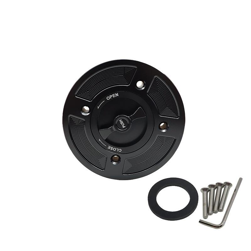 The SH-L6007 is a high-quality, durable aluminum alloy fuel tank cap designed for motorcycle modifications.