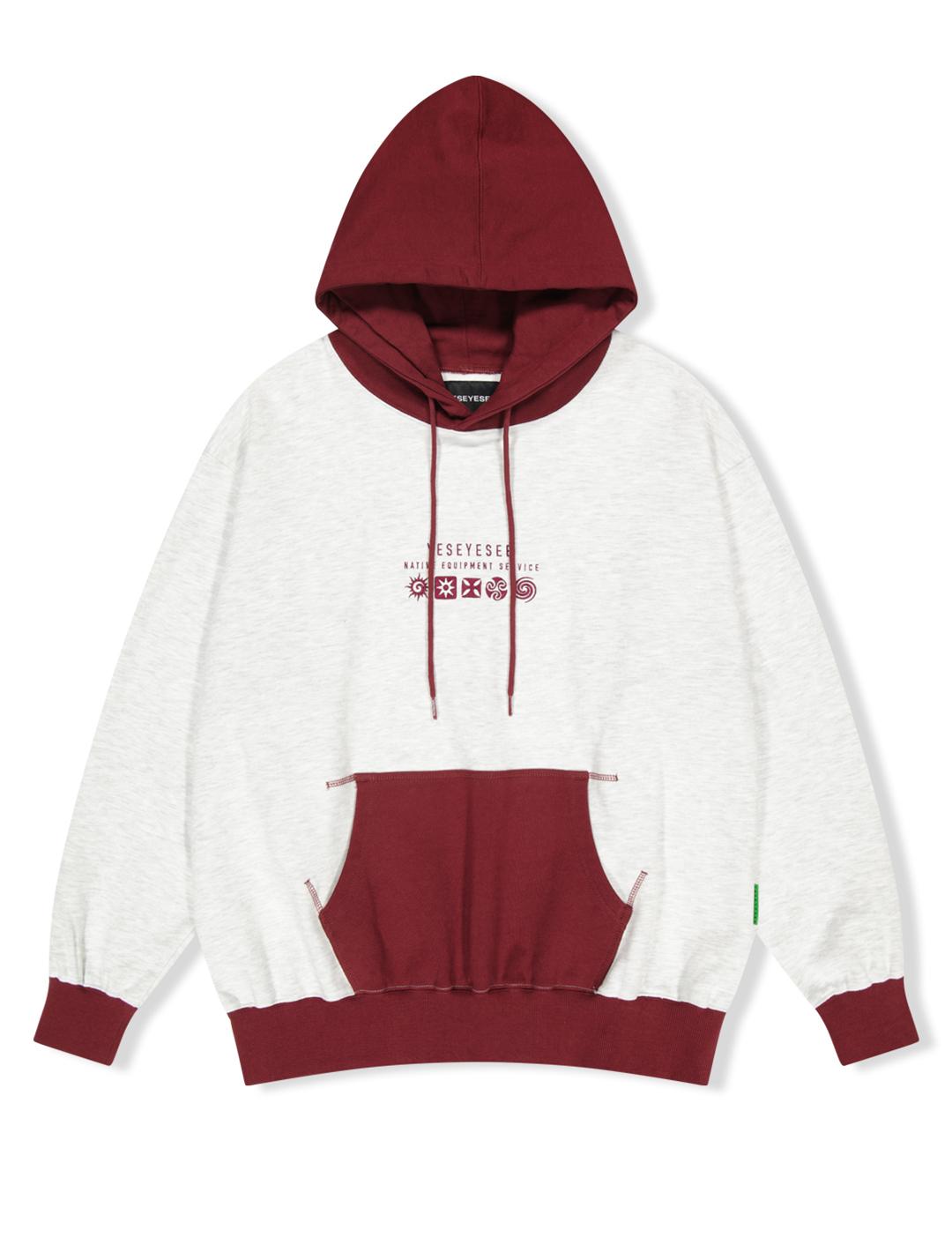 Yes Ic Y.E.S Native Symbol Hoodie Light Gray Xl