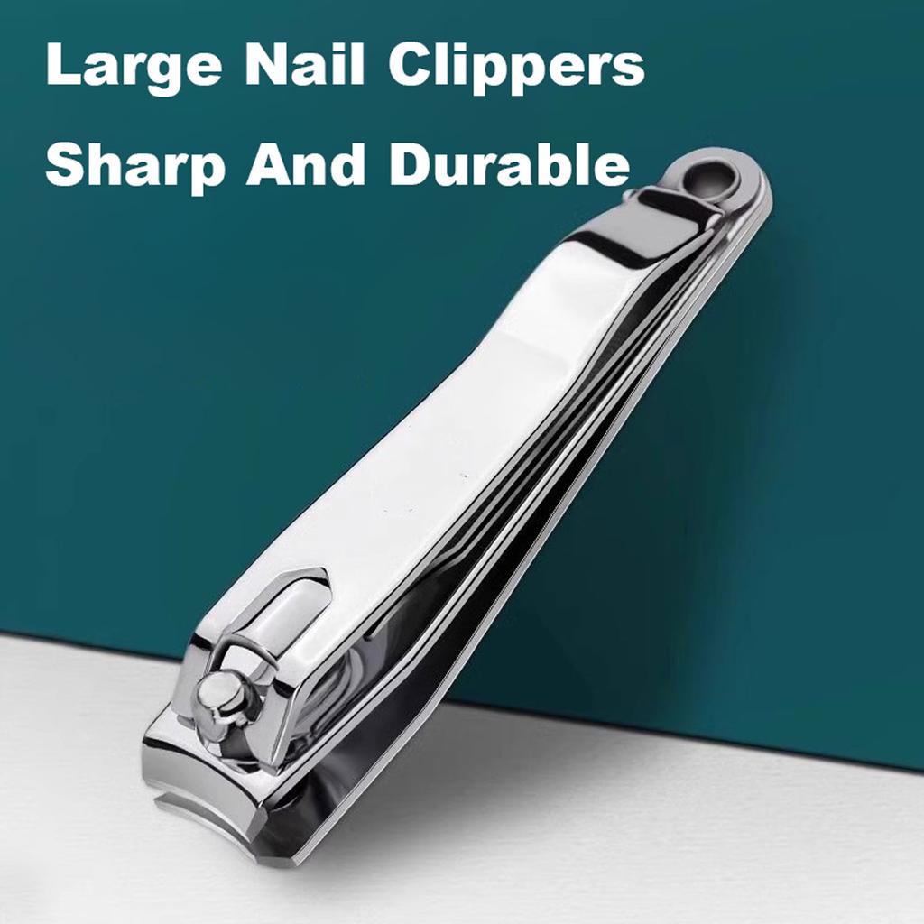 3Pcs Set Nail Clippers Stainless Steel Sharpest Nail Cutter Duty Curved Edge For Adult Men Women Swing Out Nail Cleaner/File