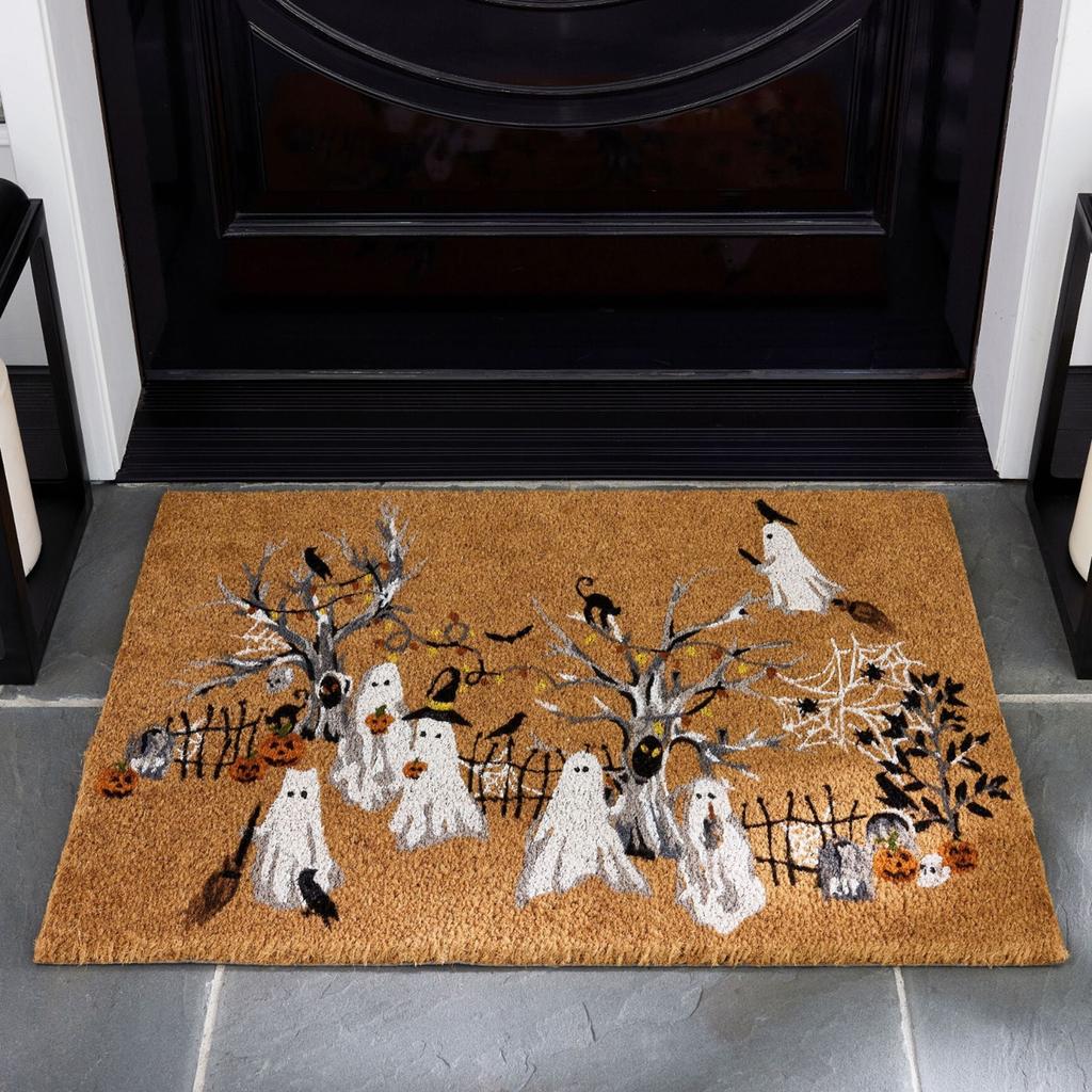 60*90cm Halloween Pattern Floor Mat Bedroom Living Room Square Floor Mat Festive Atmosphere Decoration