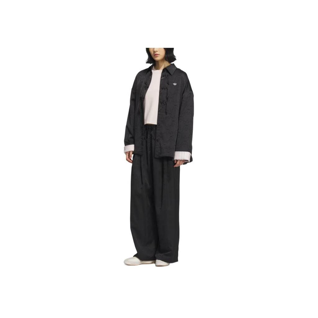 adidas Originalai Naujas Kinijos Juanių Marškiniai Švarkas Mada Patogus Universalus Švarkas Moteriškas Švarkas Juodas KB6407