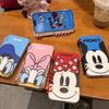 Cartoon Mickey & Minnie iPhone 13/14/15/16 Pro Max Flip Notebook Case