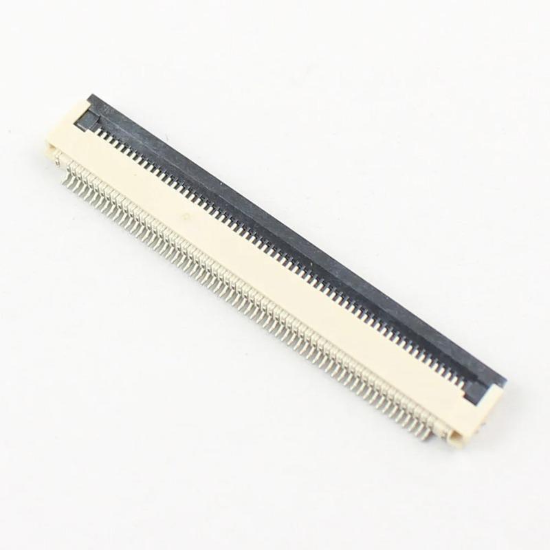 10pcs FPC FFC 0.5mm Pitch 60 Pin Flip Type Ribbon Flat Cable Connector Clamshell Socket Bottom Contact 60P