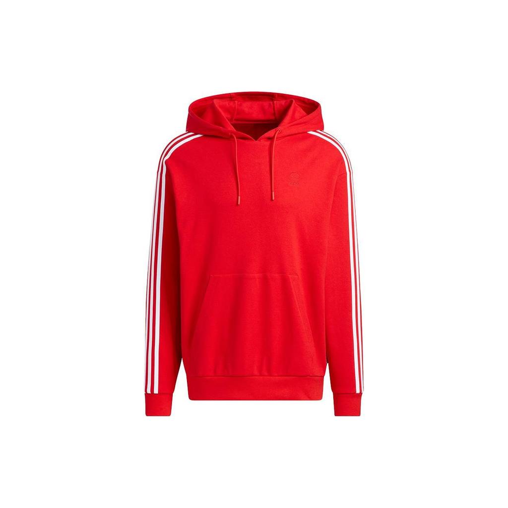 Adidas Neo CNY Special Edition Logo Print Hoodie Men Tops Red IA6890