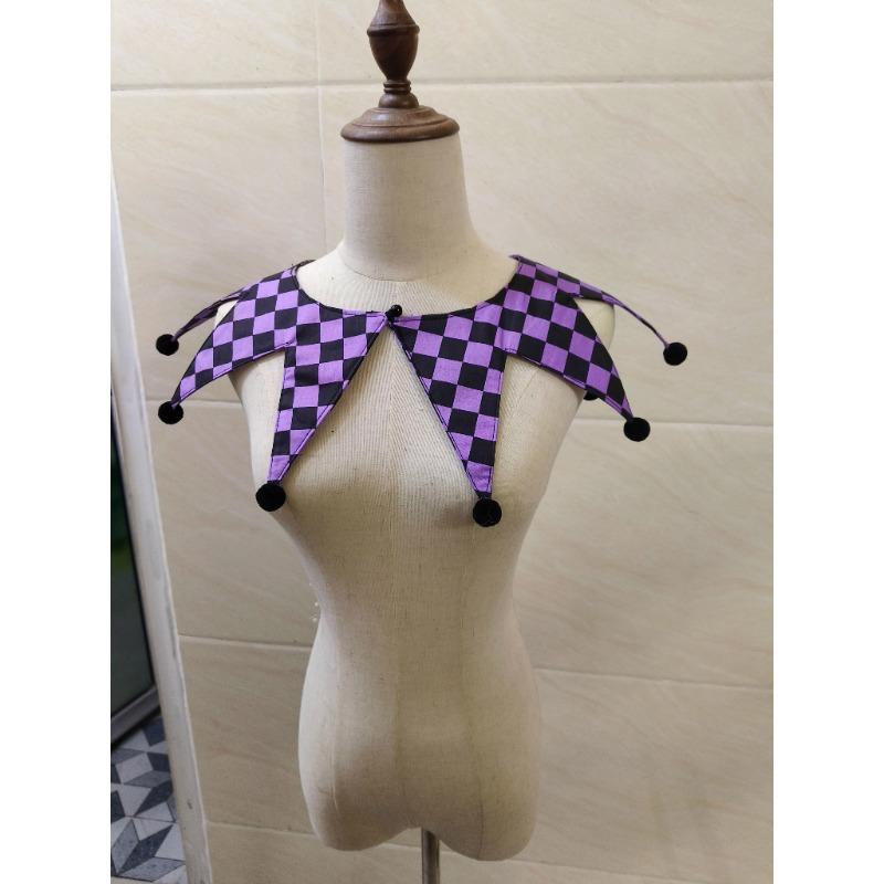 Customized fake collar clown Neck Ties Cosplay collar for woman detachable Fake collars Bow tie cosplay accessories