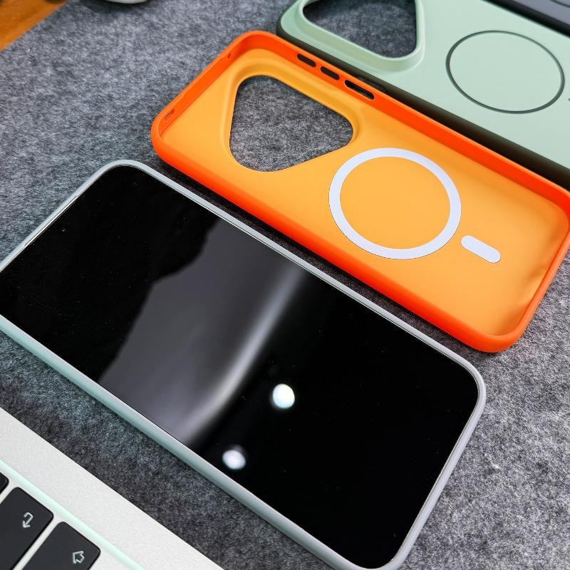 Case For Huawei Pura 80 Pro Pura 70 Pro+ Pura70 Case Fashion For MagSafe Magnetic Matte PC Skin Feel Color Blocking Phone Cover