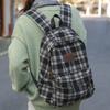 Zaino Scolastico a Quadri Borsa Scolastica Studente Universitario Femminile Zaino Leggero per Computer Nuovo Zaino Casual per Studente delle Medie Versatile Donna