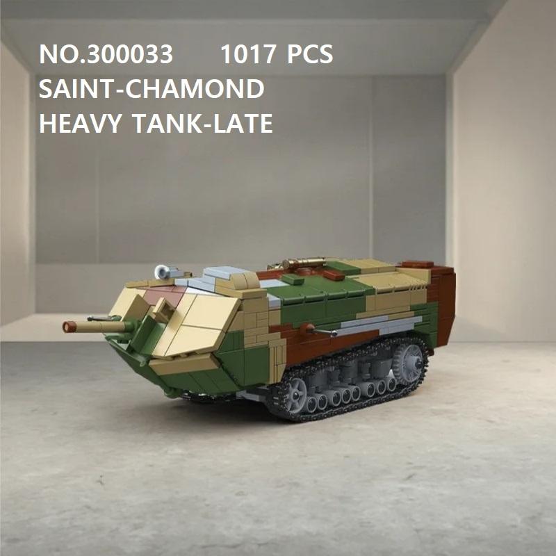 Linyi Toy Unisex Compact Size High-Quality Building High-Quality Blocks Saint-Chamond Large Size Tank-Late Building Design Construction Set Self-Assembly