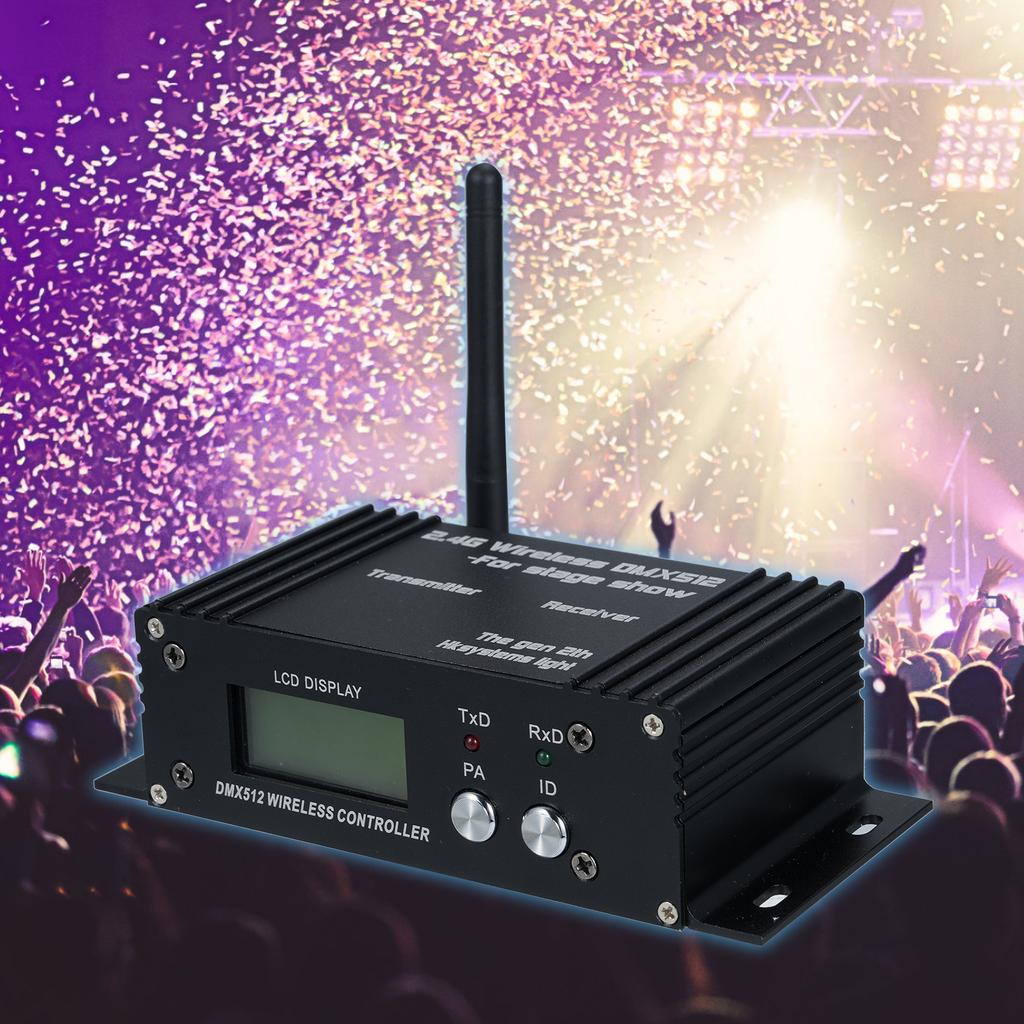 UKing Émetteur XLR sans fil ISM DMX512 2,4 G avec antenne, idéal pour UKing Émetteur XLR sans fil ISM DMX512 2,4 G avec antenne, idéal pour