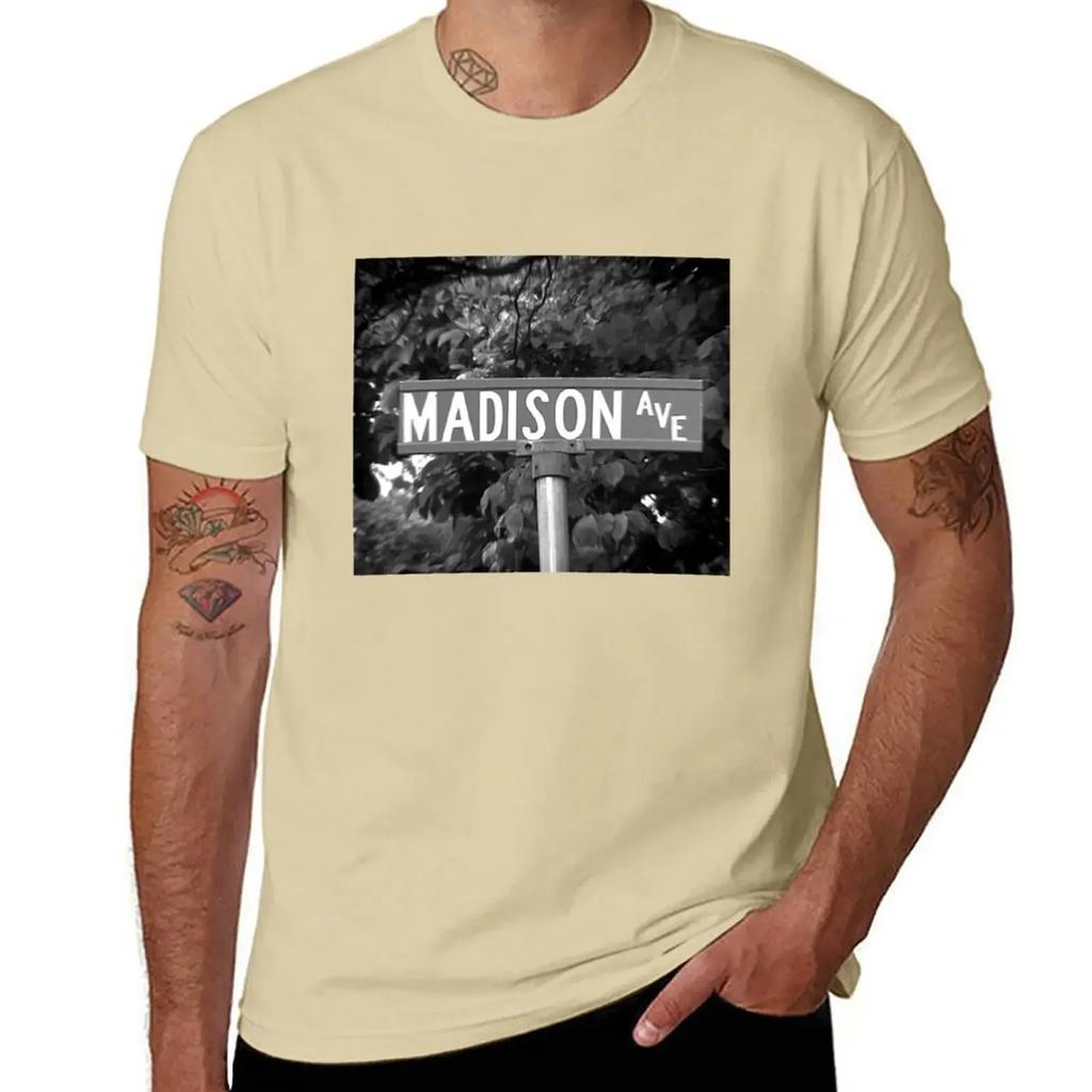A Street Sign Named Madison T-Shirt anime vintage clothes Blouse t shirt for men