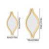 Self-adhesive Acrylic Mirror Wall Sticker Removable Water-Shaped Decals  Hallway