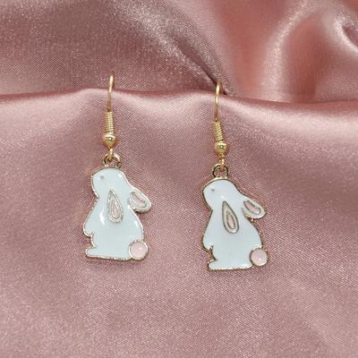 Mini süße Kaninchen Öl tropfende Ohrringe weiblich, Halloween Super Fee High-End-Design Ohrstecker