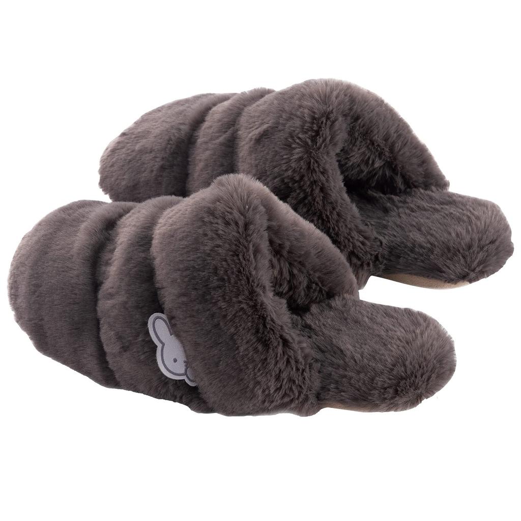 Senko Boappa Miffy Slippers, Brown, Medium, Approx. 21-23cm
