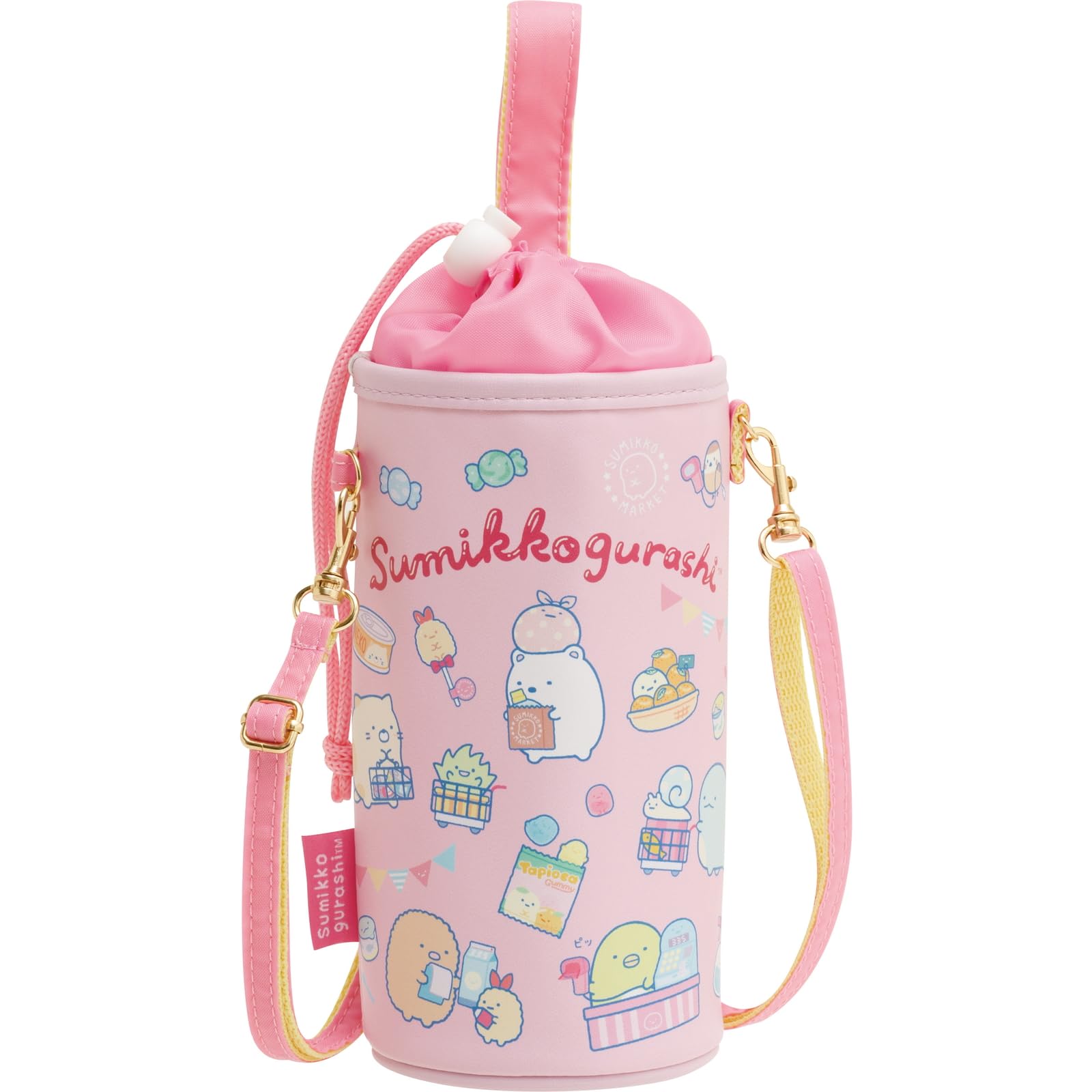 Чехол для пластиковой бутылки Sumikkogurashi CA53403 San-X розовый