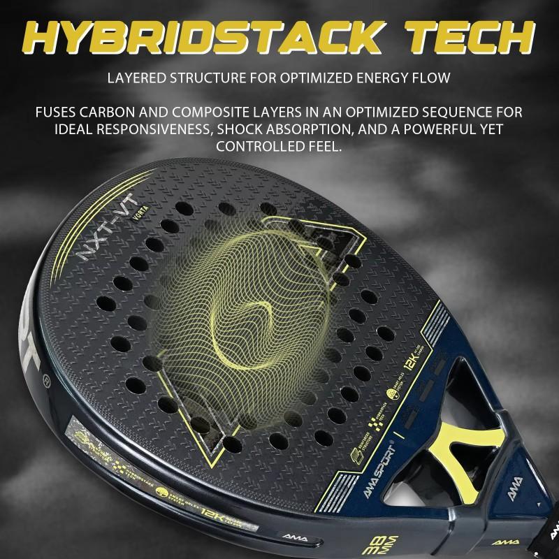 AMASPORT Padel Racket T700/3K/12K/18K Carbon Fiber Amateur Intermediate Players
