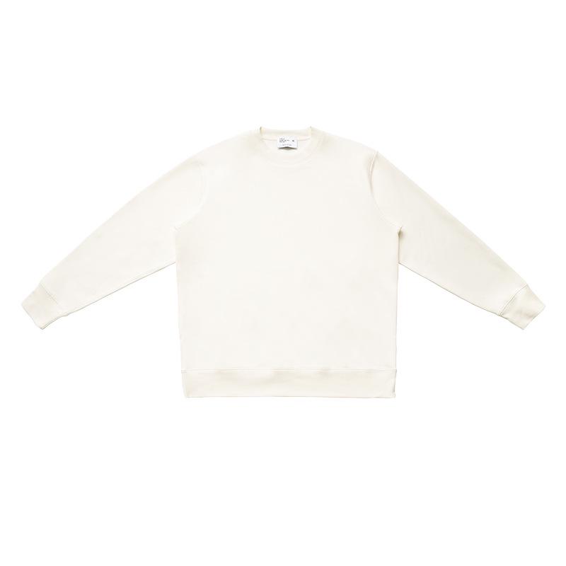 Men's Silver Fox Velvet Warm Round Neck Sweatshirt - Loose, Casual, Plus Velvet, Thickened for Autumn/Winter.