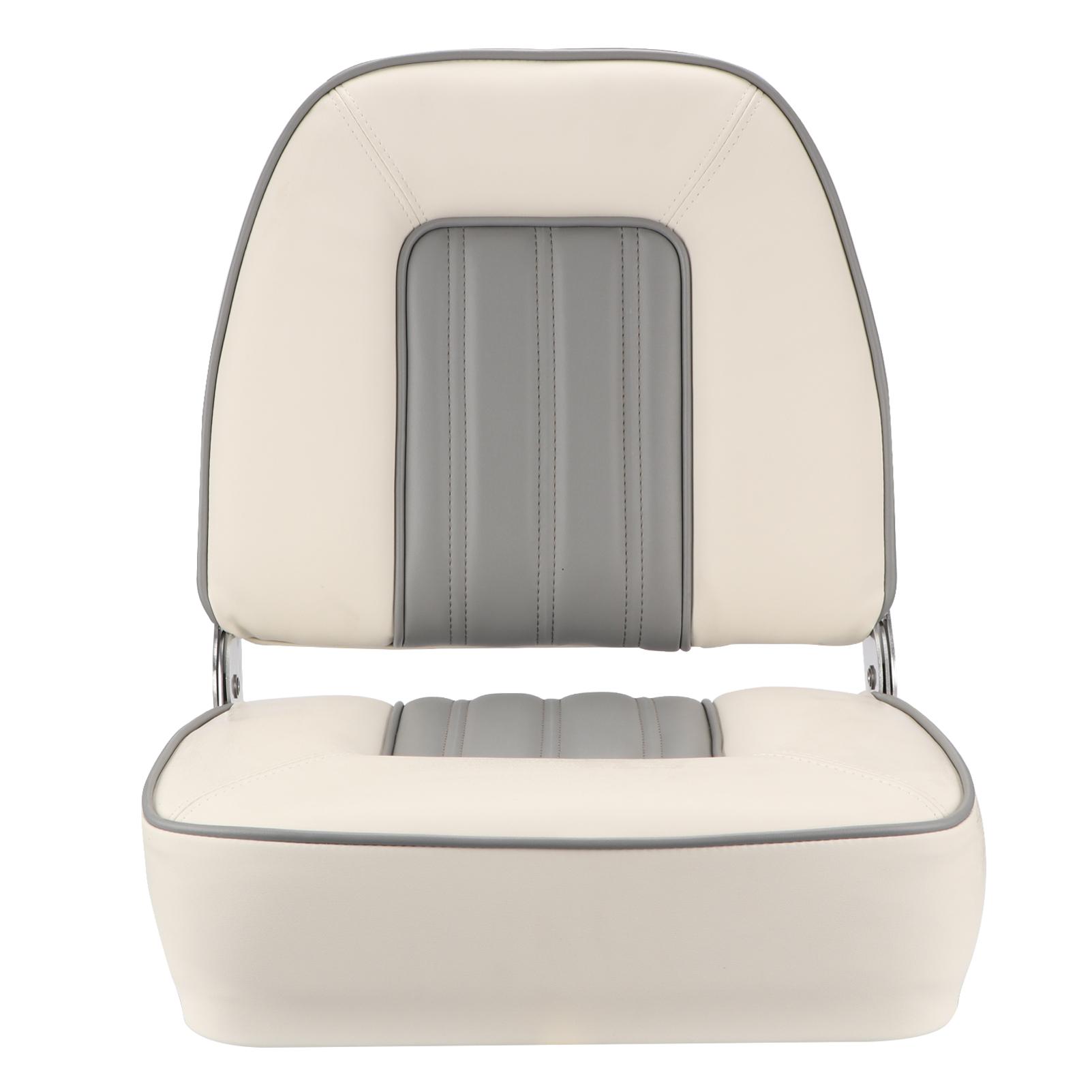 Marine Boat Folding Chair, FRP, Aluminum Alloy, Boat Seat, Outdoor Fishing, Sailor, Swivel Folding Seat белый