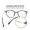 Fashion Clear Lens Anti Blue Light Reading Glasses for Men Women Portable Presbyopia Eyewear Round Frame Hyperopia