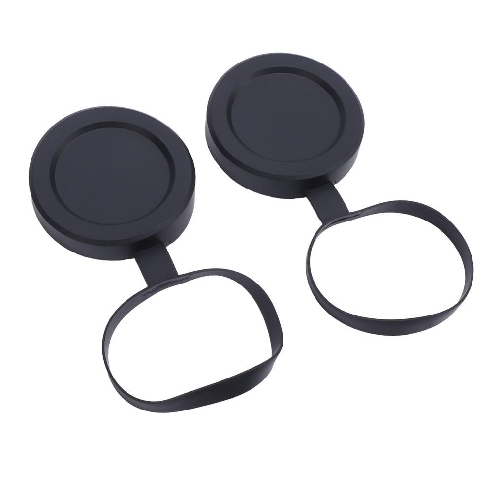 2Pcs Objective Lens Caps Rubber Protective Snug Fit Telescope Lens Cover for ID 61 To 64mm Monocular Binocular