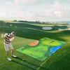 Neformální golfová hra s 180 x 120 cm přilnavým povrchem Herní podložka Golfová úderová podložka Sada golfových tréninkových pomůcek Golfové vybavení