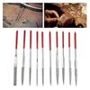10Pcs Needle File Set Hardened Sturdy   Comfortable Handle Convenient Jewelry Files